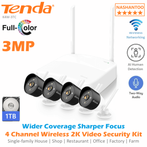 Kit 4 Cámaras de Seguridad IP - WiFi
